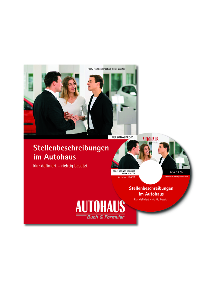 Stellenbeschreibungen im Autohaus mit CD-ROM