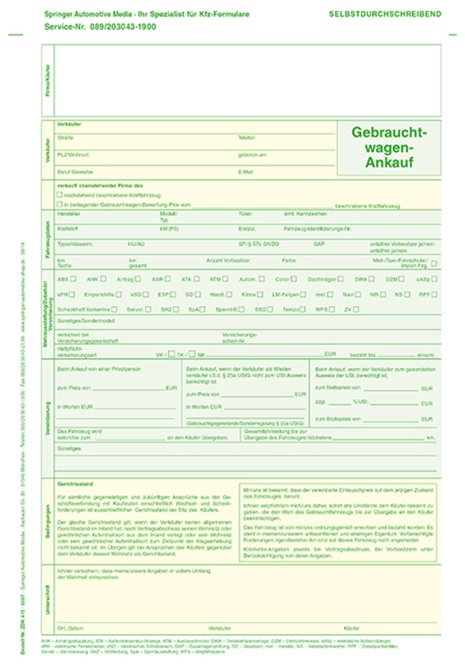 Gebrauchtwagen-Ankauf