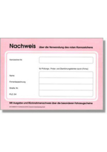 Nachweisbuch Probe- und Überführungsfahrt