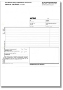 Werkstatt-Auftrag mit Karte