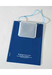 Schutzmappe für Werkstatt-Auftrag mit Schlüsseltasche - blau