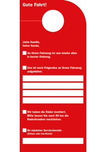 Spiegelanhänger "Service-Check"