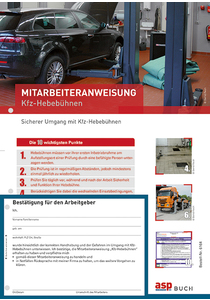 Mitarbeiteranweisung Kfz-Hebebühnen