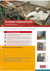 Mitarbeiteranweisung Gasschweißen