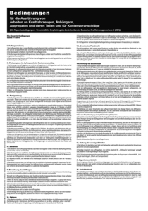 Werkstatt-Reparaturbedingungen als Plakat